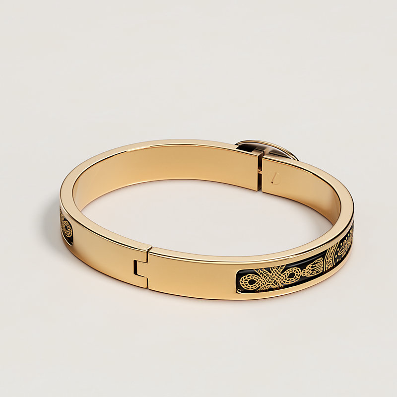 Mini Clic Chaine d'Ancre Grand Apparat bracelet - Black | Hermès USA